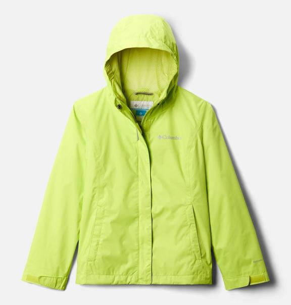 Columbia Arcadia Waterproof Jacket Yellow For Girls NZ64921 New Zealand